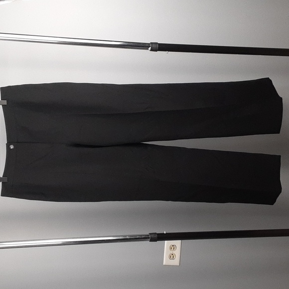 Harve Benard Button Front Wool Wide Leg Trouser Pants - Picture 1 of 10